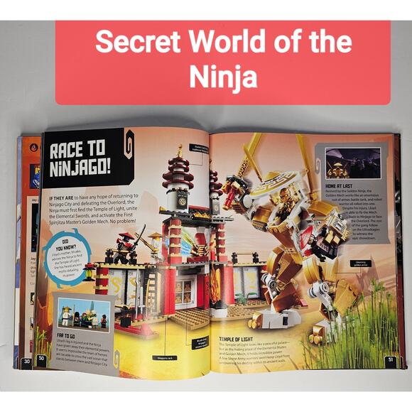 LOT of 2 LEGO NINJA Hardcover BOOK - Picture 4 of 5